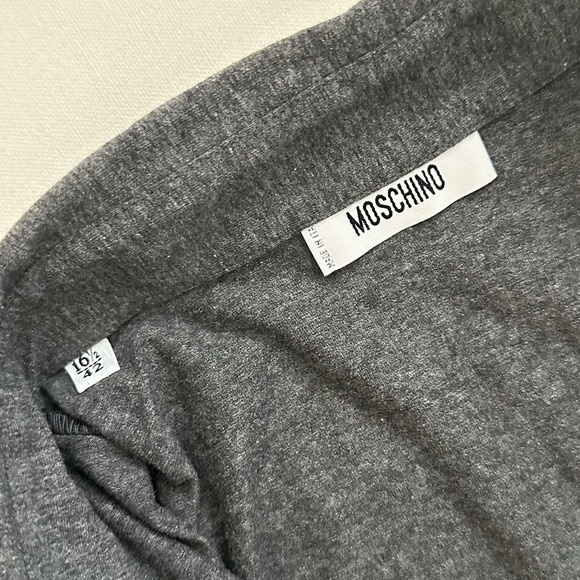 Moschino Long-Sleeve Button-Down Casual Slim Men's Shirt IT 42 US 16.5 - Picture 10 of 15